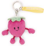 NICI Pluche Sleutelhanger Aardbei "Hello Sunshine" - Geel - 7 cm