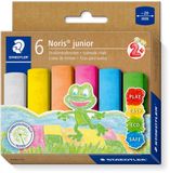 STAEDTLER Noris junior stoepkrijt - 6 kleuren