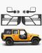 VEVOR 2-Deurs Jeep Tube Door voor 2018-2024 Jeep Wrangler Jl Met Zijspiegels