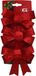 Gerimport Kerstornamenten Strikken - 3x St - Velvet Rood - 10x13 cm - Kerstboomstrikjes