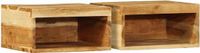 vidaXL - Tv-wandmeubelen - 2 - st - massief - acaciahout
