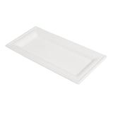 50 Bionic 50 stuks - vierkante borden 'Bionic' 26 x 13 cm, wit