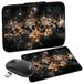 PEDEA Design beschermhoes notebook tas 10,1 inch / 13,3 inch / 15,6 inch / 17,3 inch 10,1 inch + Maus und Mauspad Skulls