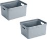 Sunware Sigma opbergbox - 5 stuks - 32 liter - blauw/grijs