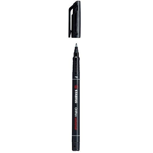 Stabilo OHPen universal permanent markers, black, 10 pack