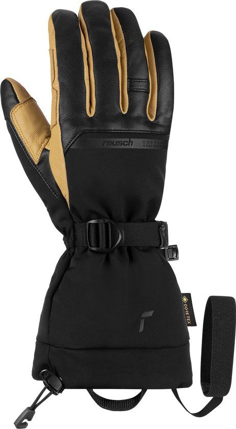 Reusch Discovery GORE-TEX TOUCH-TEC™ Unisex Wintersporthandschoenen - Zwart-Beige - Maat 7,5