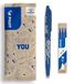PILOT - Set van 1 FriXion Ball 07 + 1 set van 3 vullingen - Uitwisbare pen met warmtegevoelige inkt - Navulbare rollerbalpen - Blauw - Medium punt