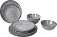 Bo-Camp Halo Servies - 12-delig - Grijs - Melamine