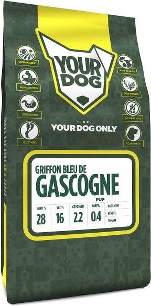 Yourdog Pup 3 kg griffon bleu de gascogne hondenvoer