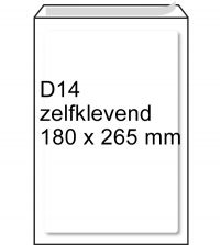 Luchtkussen envelop wit 180 x 265 mm D 14 zelfklevend 5 stuks