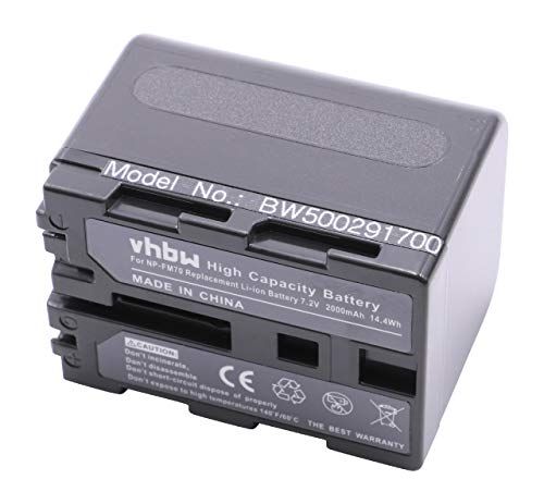 VHBW Vervangende batterij voor Sony NP-QM91D - 2000 mAh - Li-Ion