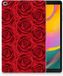B2Ctelecom Samsung Galaxy Tab A 10.1 (2019) Uniek Tablethoesje Red Roses