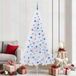 Prolenta Maison Exclusive Kunstkerstboom, wit, 210 cm, PVC, staal