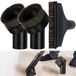 Brosse d'aspirateur - 32 mm - Crin de cheval - Noir - Lot de 3