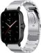 Strap-it Stalen Smartwatch bandje - Geschikt voor Amazfit GTS 2 - Zilver