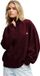 Superdry Monogram Sweatshirt Met Halve Rits Rood S Vrouw