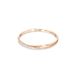 Swarovski Twist armband, Wit, Roségoudkleurige toplaag