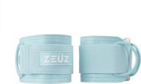 ZEUZ 2 Stuks Enkelband Fitness – Ankle Cuff Strap – Kabelmachine – Sport Beenband Straps voor Fitness – Blauw