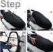 Allecto XL Housse de selle résistant à la chaleur 3D Mesh Noir Rouge