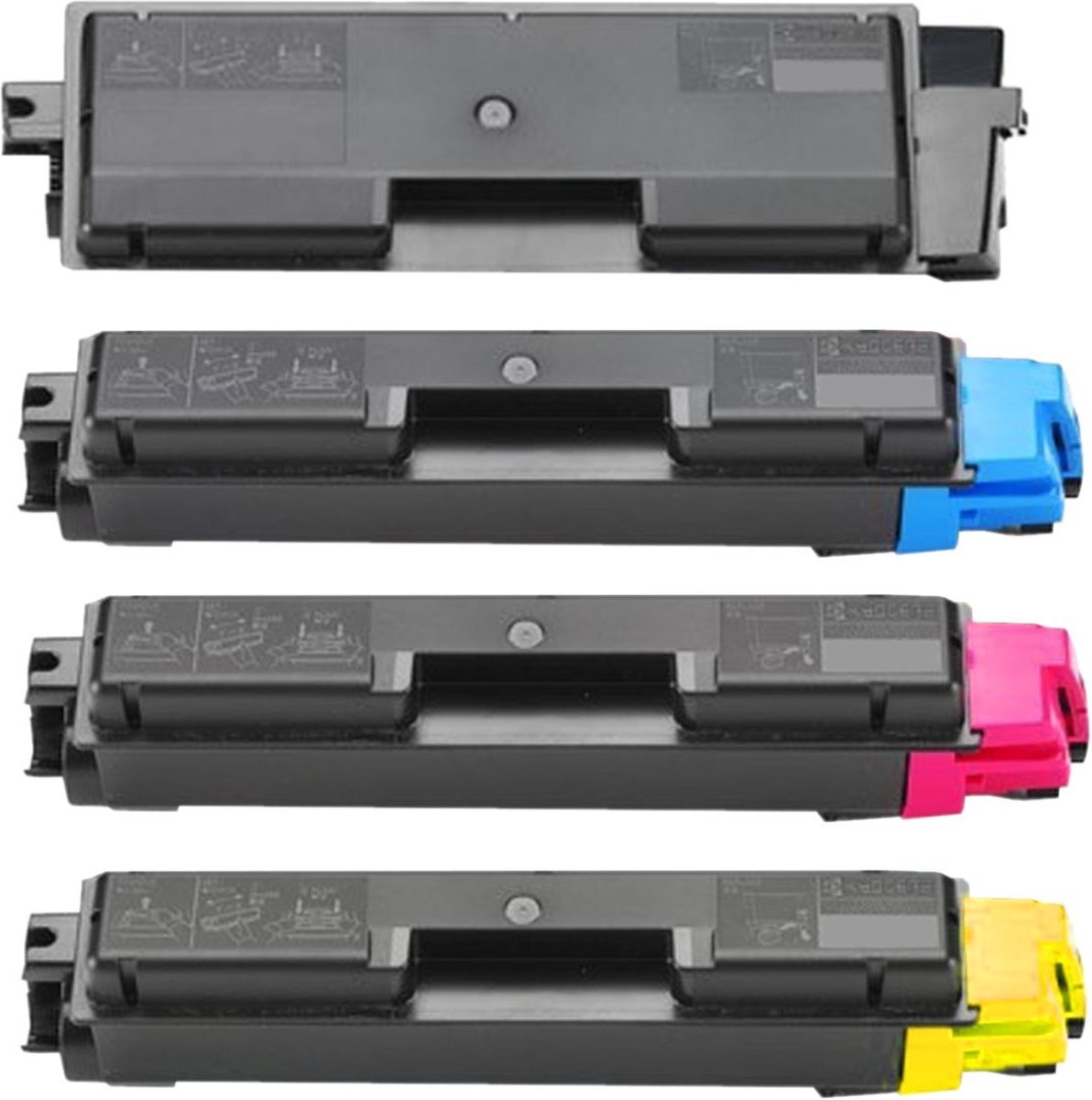 InktDL Compatible XL Multipack Laser toner cartridges voor Kyocera TK-5270 | Geschikt voor Kyocera Ecosys M6230, M6230CIDN, M6630, M6630CDIN en P6230CDN