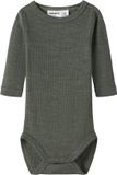 NAME IT NBNWAX WOOL RIB LS BODY NOOS Mulled Basil