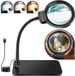 Ibenzoa® Lampe loupe réglable avec éclairage et support