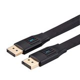 VALUE Flat DisplayPort kabel, v1.4, DP ST - ST, zwart, 5 m