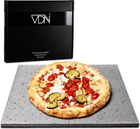 VDN Pizzasteen BBQ oven - Lava - 30x38cm