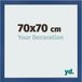 yd. Cadre photo 70x70 cm Bleu foncé MDF