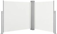 vidaXL Windscherm uittrekbaar 100x600 cm crème
