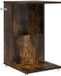 vidaXL Bijzettafel 40 x 35 x 60 cm bewerkt hout gerookt eiken