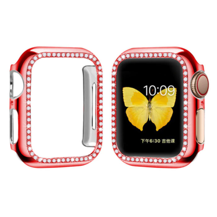 Stuff Certified Diamond Hoesje voor iWatch Series 38mm - Hard Bumper Case Cover Rood