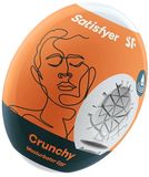 Satisfyer Masturbator Egg, verschillende structuren, hydro-actief TPE, geen glijmiddel nodig, voor eenmalig gebruik