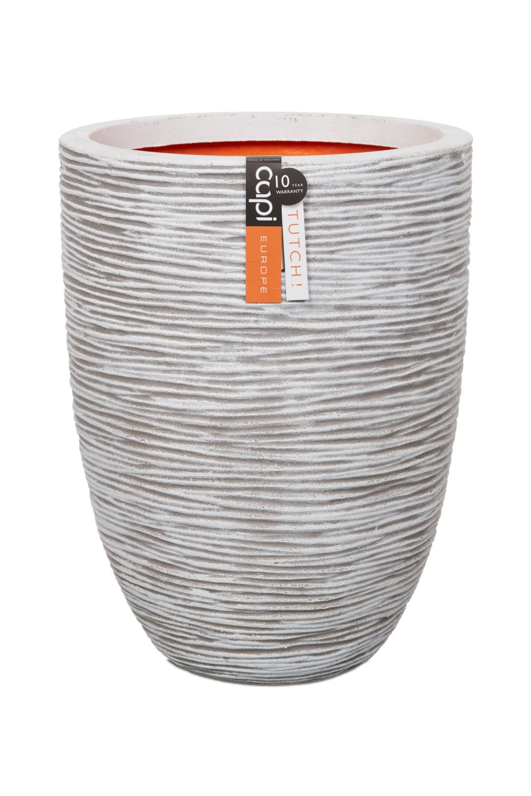 Capi Europe Vaas Elegant Laag Rib - 34x46cm - Ivoor