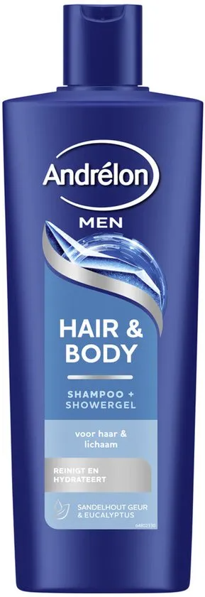 Andrelon Men Hair & Body Shampoo - 400 ml