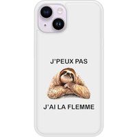 Apple Siliconen hoesje compatibel met iPhone 14 Ik kan het niet, ik ben lui
