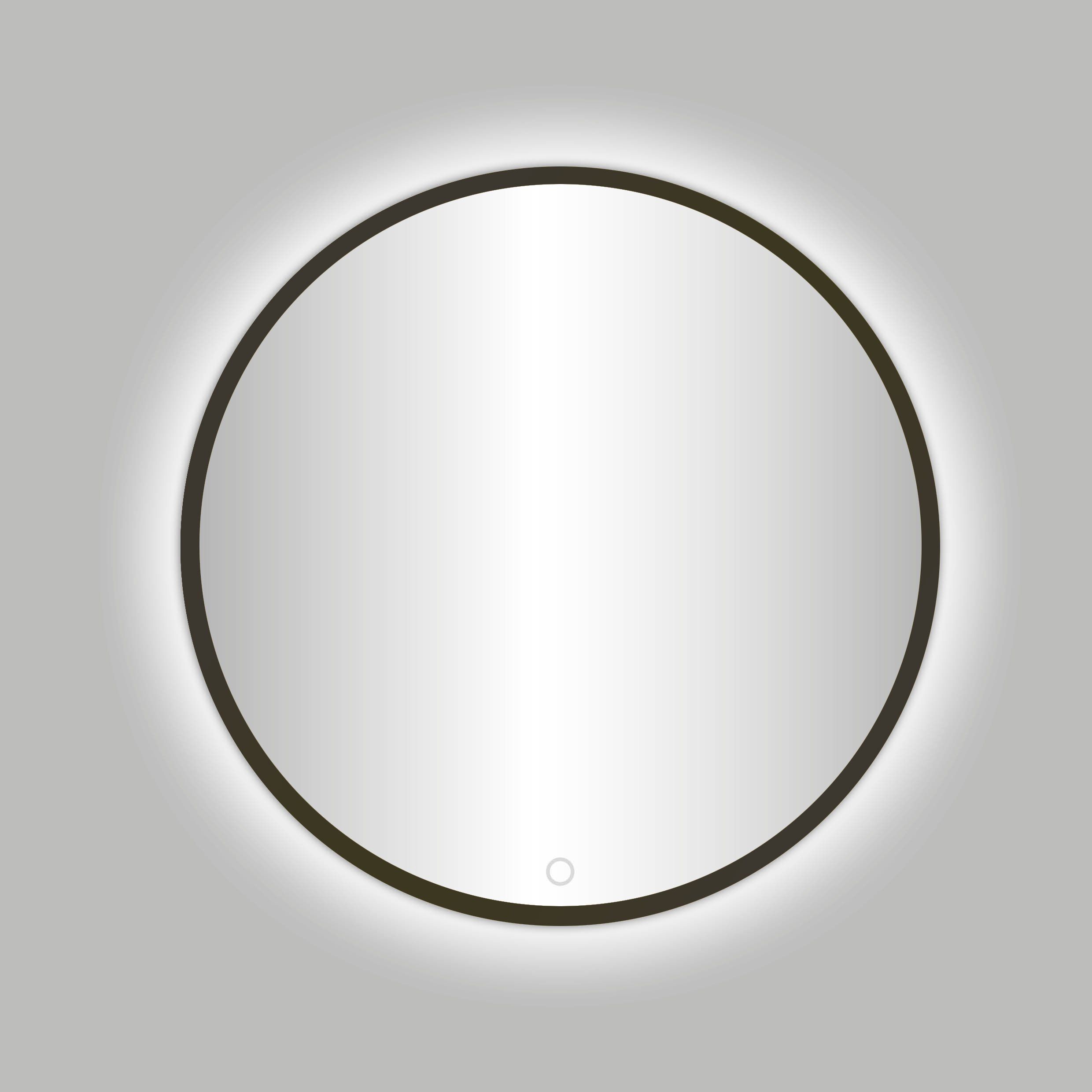 Best Design Moya Venetië Ronde Spiegel - Ø 80 cm - Gunmetal - LED Verlichting