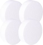 Formes en polystyrène rondes disque/disques - 4x - D10 x H3 cm - matériel de bricolage - à décorer soi-même