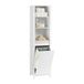 SoBuy BZR102-W Armoire de salle de bain - Colonne haute blanche avec étagères