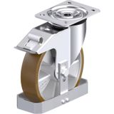 Blickle L-ALB 200K-FI-FS Plaatstalen zwenkwiel Wieldiameter: 200 mm Draagvermogen (max.): 400 kg 1 stuk(s)