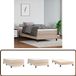 vidaXL Boxspringbed kunstleer cappuccinokleurig 90x200 cm