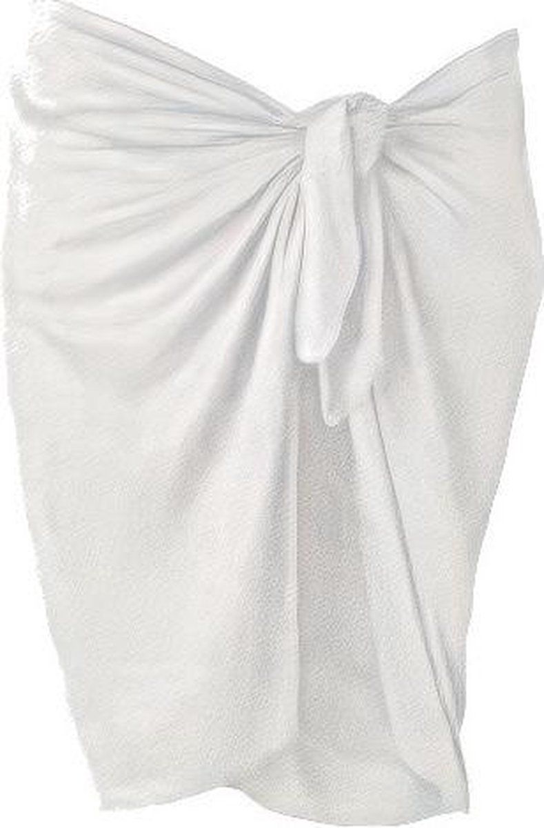 Beco rok Pareo dames 165 x 56 cm polyester wit