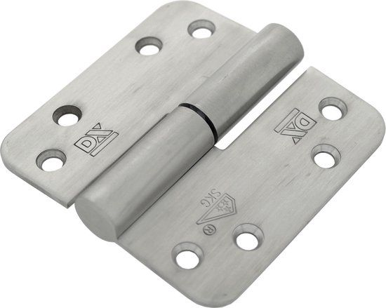 Dulimex Kogelstiftpaumelle H369-89890313 RVS links 89x89x3mm SKG***