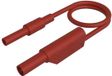 SKS Hirschmann MAL S WS-B 50/2,5 rt Veiligheidsmeetsnoer 4mm-veiligheidsbus 4mm-veiligheidsstekker, stapelbaar 50 cm Rood