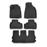 OMAC 7023444F Jeu de tapis de sol ETP (élastomère thermoplastique), noir