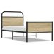 VidaXL Bedframe Sonoma Eiken Metaal 200x200 cm