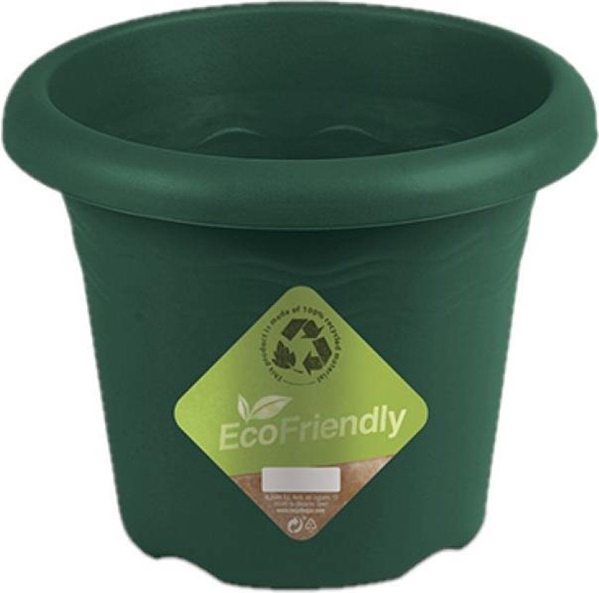 Hega Bloempot Flori 4,5 Liter 18 X 14 Cm Gerecycled Groen