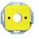 Busch-Jaeger Centrale plaat bedieningsapparaten 1-voudig geel - Reflex SI (2533-214-15), 2CKA001724A2696