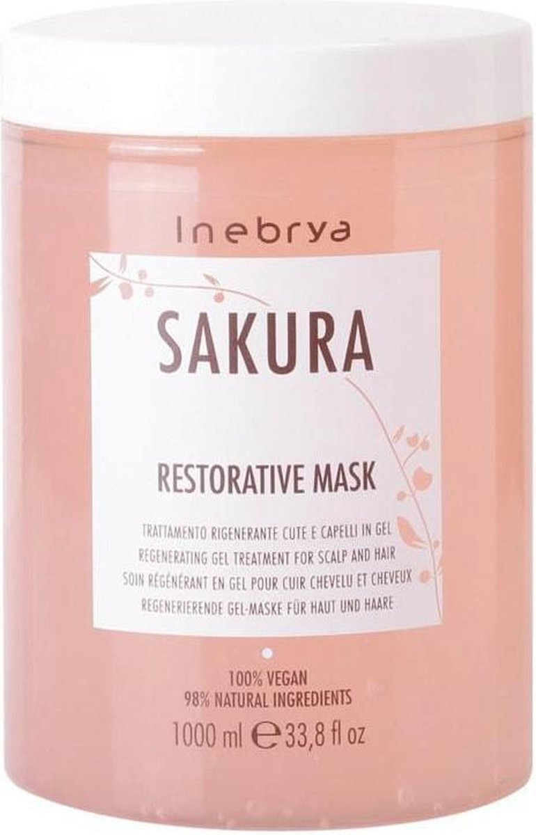 Inebrya INEBRYA_Sakura Regenerating Gel Treatment For Scalp & Hair regeneruj¹ca maska do w³osów 1000ml