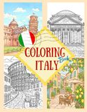 Coloring Italy - Malbuch für Erwachsene Italienische Sehenswürdigkeiten